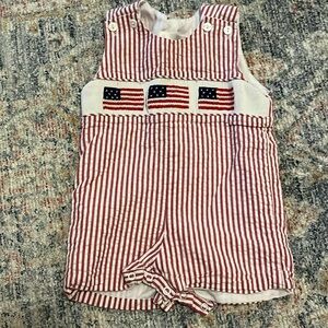 Eliza James smocked flag outfit